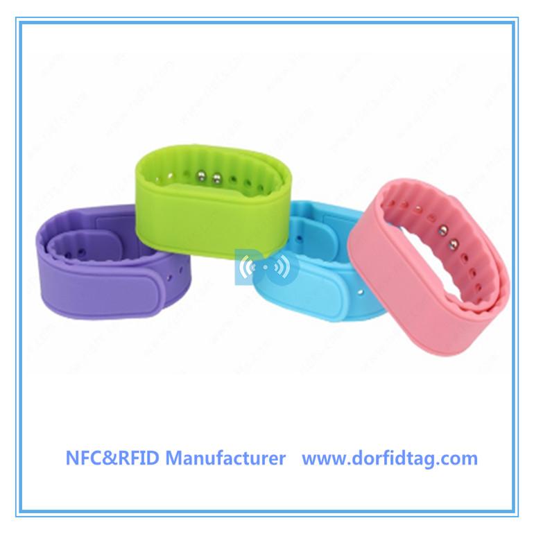 ntag213 silicone rfid wristband 